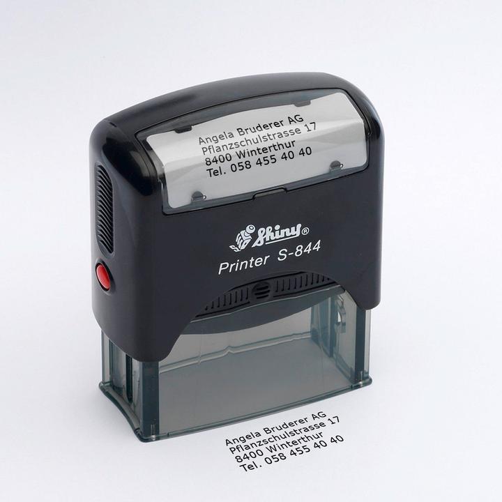 Image du produit Angela Bruderer Stempel 4-zeilig linksbündig