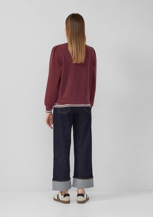 Produktbild s.Oliver Sweatshirt Scuba-Sweatshirt mit Puffärmeln (48)