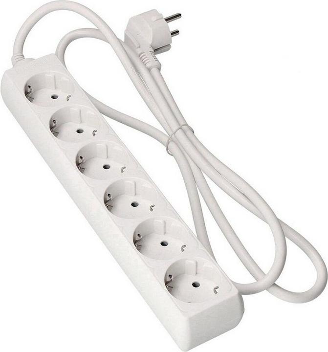 Produktbild EDM Steckdosenleiste mit 6 Steckdosen ohne Schalter 41036 Schuko (3 m) (6 x, CEE 7/3, 3 m)