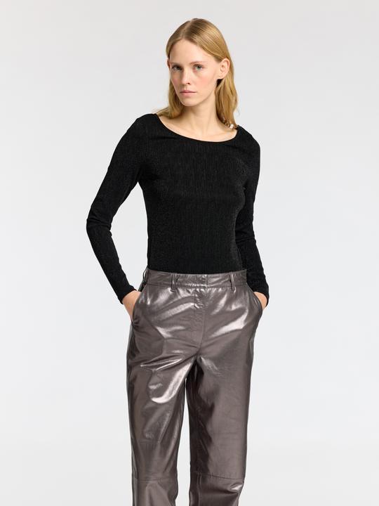 Actual product image Selected Femme Glitter top with long sleeves (XL)