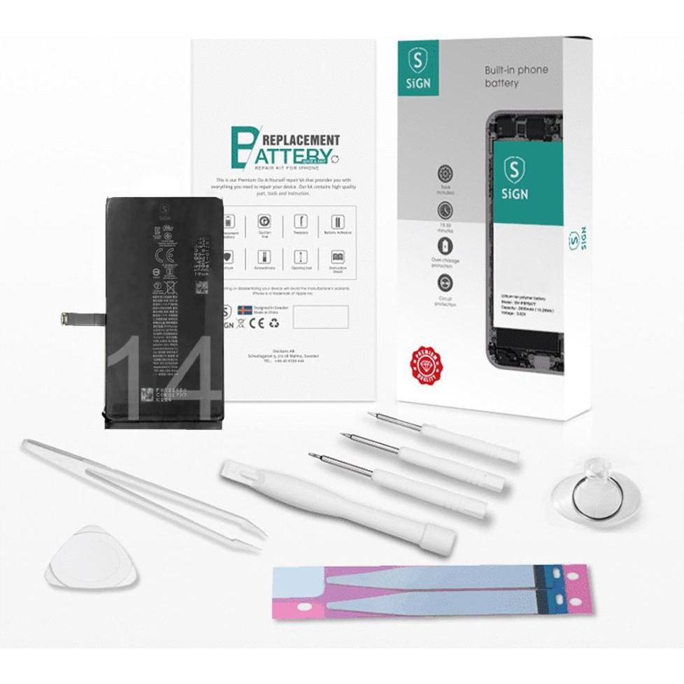 SIGN Complete Battery Replacement Kit - iPhone 14, Smartphone Akku