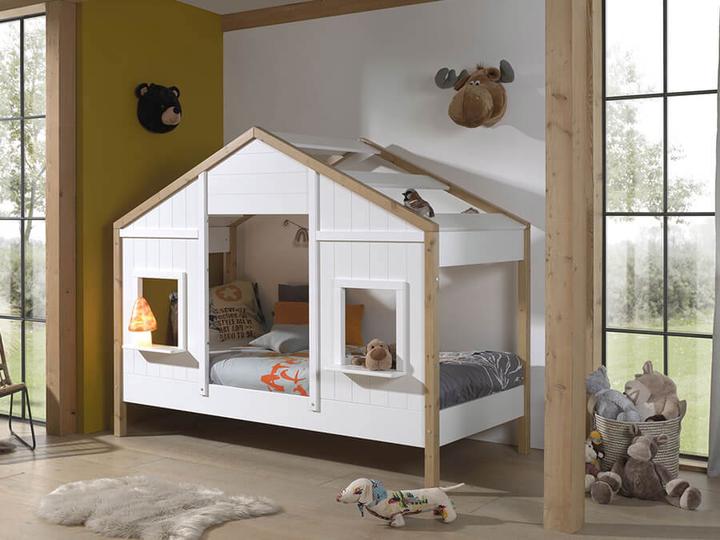 Image du produit Vipack Lit d'appoint Babs avec deux fenêtres (90 x 200 cm)