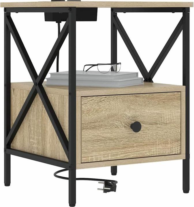 Actual product image vidaXL Nachttischmöbel (40.50 x 40.50 x 55 cm)