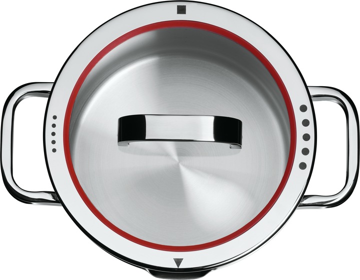 Produktbild WMF Kochtopf Gemüse- Suppentopf Induktion gross 24cm 8,8l Funtion4 Edelstahl 18/10 (24 cm, Kochtopf, Edelstahl)