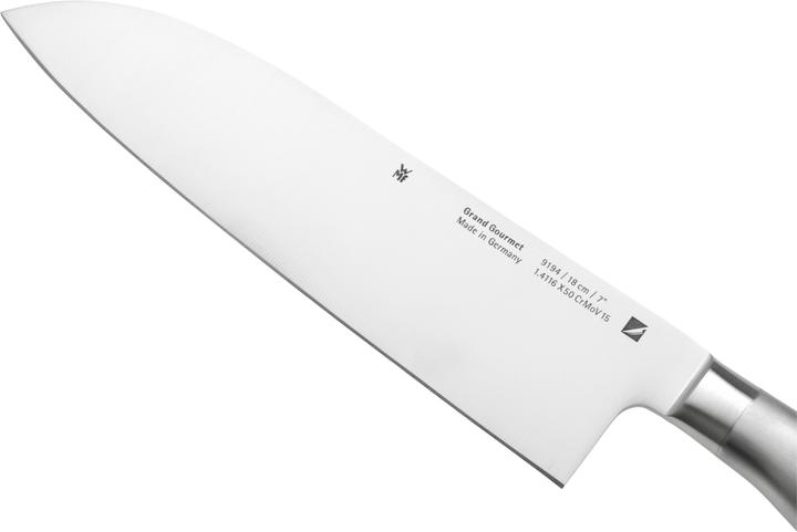 Produktbild WMF Santoku Messer 32cm Made in Germany Grand Gourmet Spezialklingenstahl PC (18 cm)