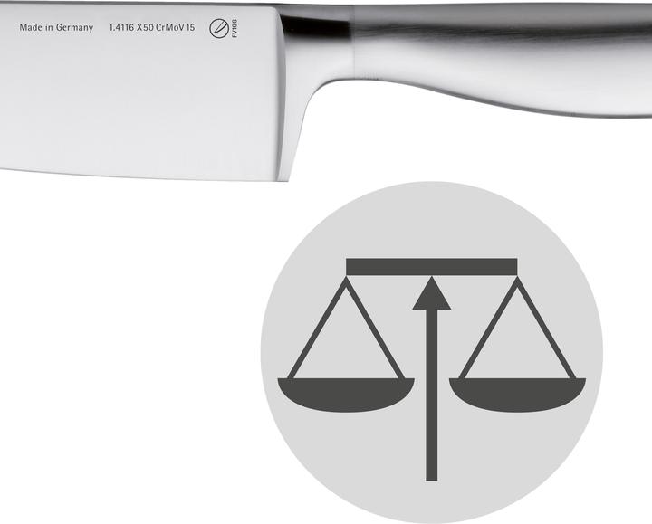 Produktbild WMF Santoku Messer 32cm Made in Germany Grand Gourmet Spezialklingenstahl PC (18 cm)