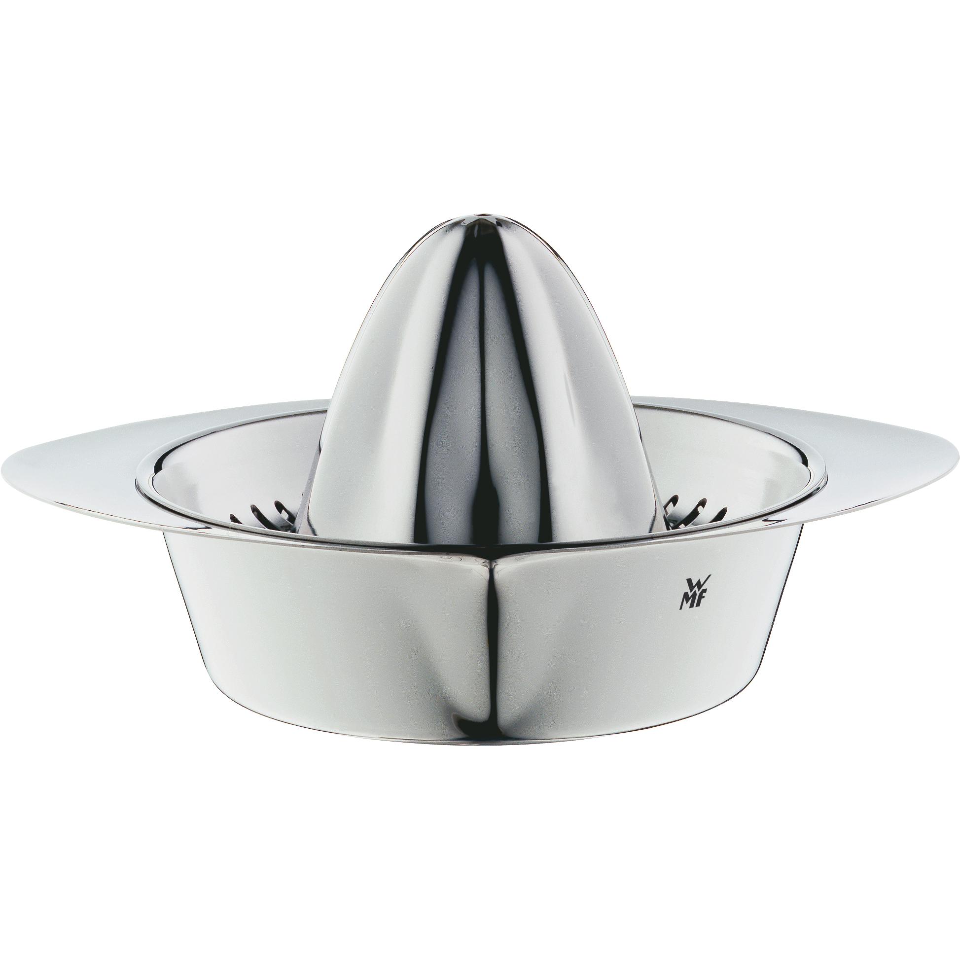 WMF Zitruspresse manuell Limettenpresse Saftpresse 9cm Gourmet Edelstahl matt, Entsafter, Silber
