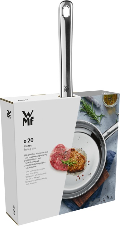 Productafbeelding WMF Roestvrijstalen Koekenpan 20cm Pan Inductie Professioneel Ongecoat (20 cm, Koekenpan, Roestvrij staal)