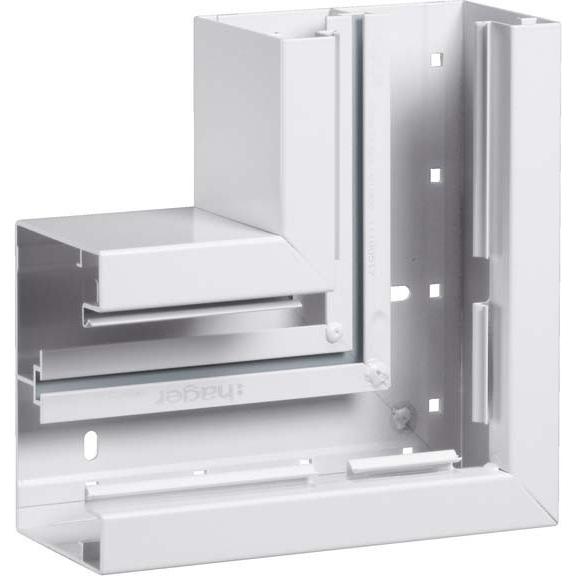 Hager Zierbeschläge, Möbelausstattung, Flachwinkel BRA8513059016 85x130mm Alu verkehrsweiss (1 Stk.)