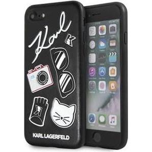 Karl Lagerfeld Back panel cover Apple iPhone 7/8/SE2020 Pins Hard Case Black Black (Apple iPhone 7), Cover smartphone, Nero
