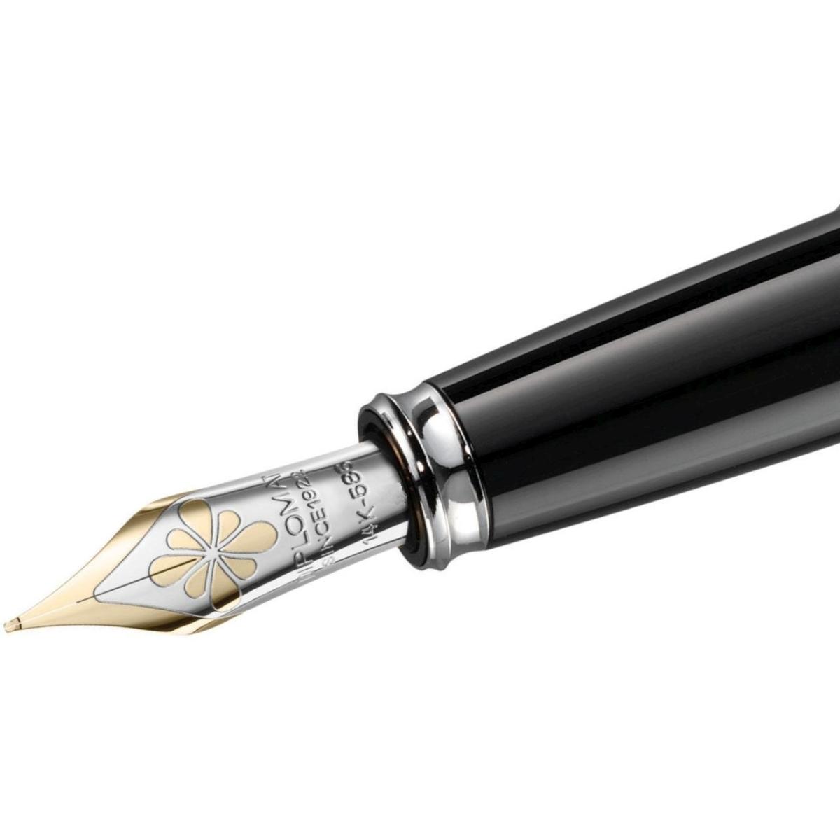 Diplomat, Schreibstifte, Federaggregat verchromte Beschläge mit Goldfeder 14kt bi-color Excellence A2 Breite B (Bi-Color...