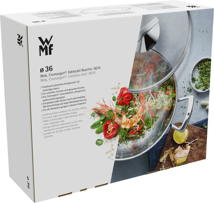 Image du produit WMF Wok (36 cm, Wok, Acier inoxydable)
