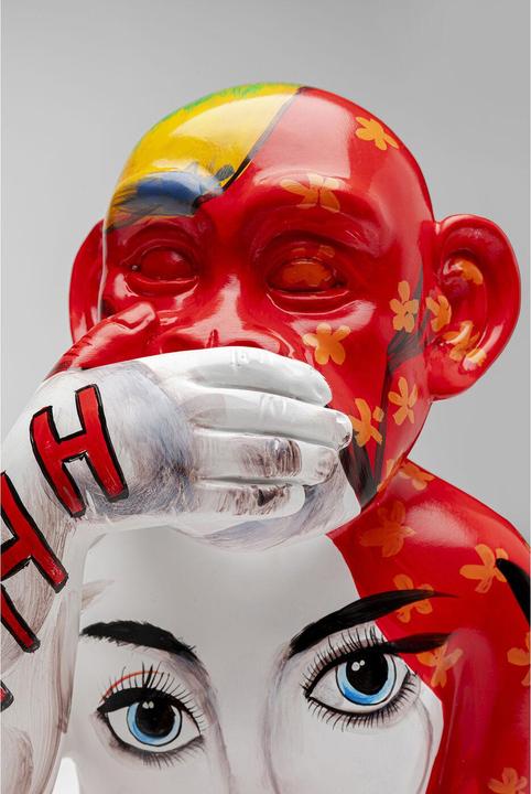 Immagine prodotto Kare Design Deko Figur Graffiti Monkey Rot 39cm