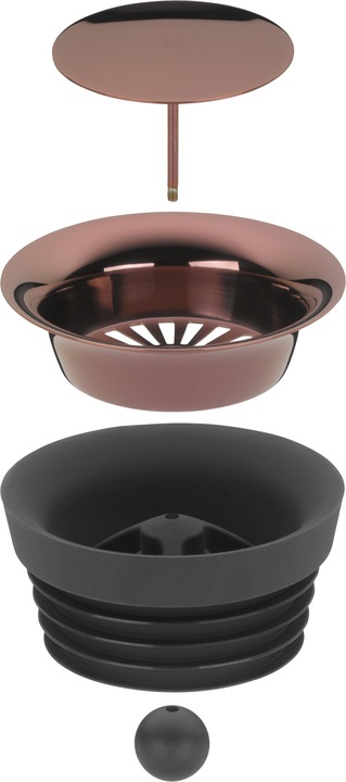 Productafbeelding WMF Waterkaraf 1l Glazen karaf Basic Kanteldeksel CloseUp Sluiting (1 l)