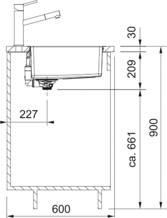 Produktbild Franke Edelstahlspüle Maris MRX 210-45 (Einbauspüle, 45 cm)