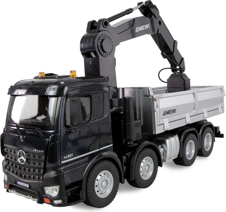 Produktbild Amewi Mercedes-Benz Arocs Kranwagen mit Kipper 8x4/4 4WD 1:18 RTR (RTR Ready-to-Run)