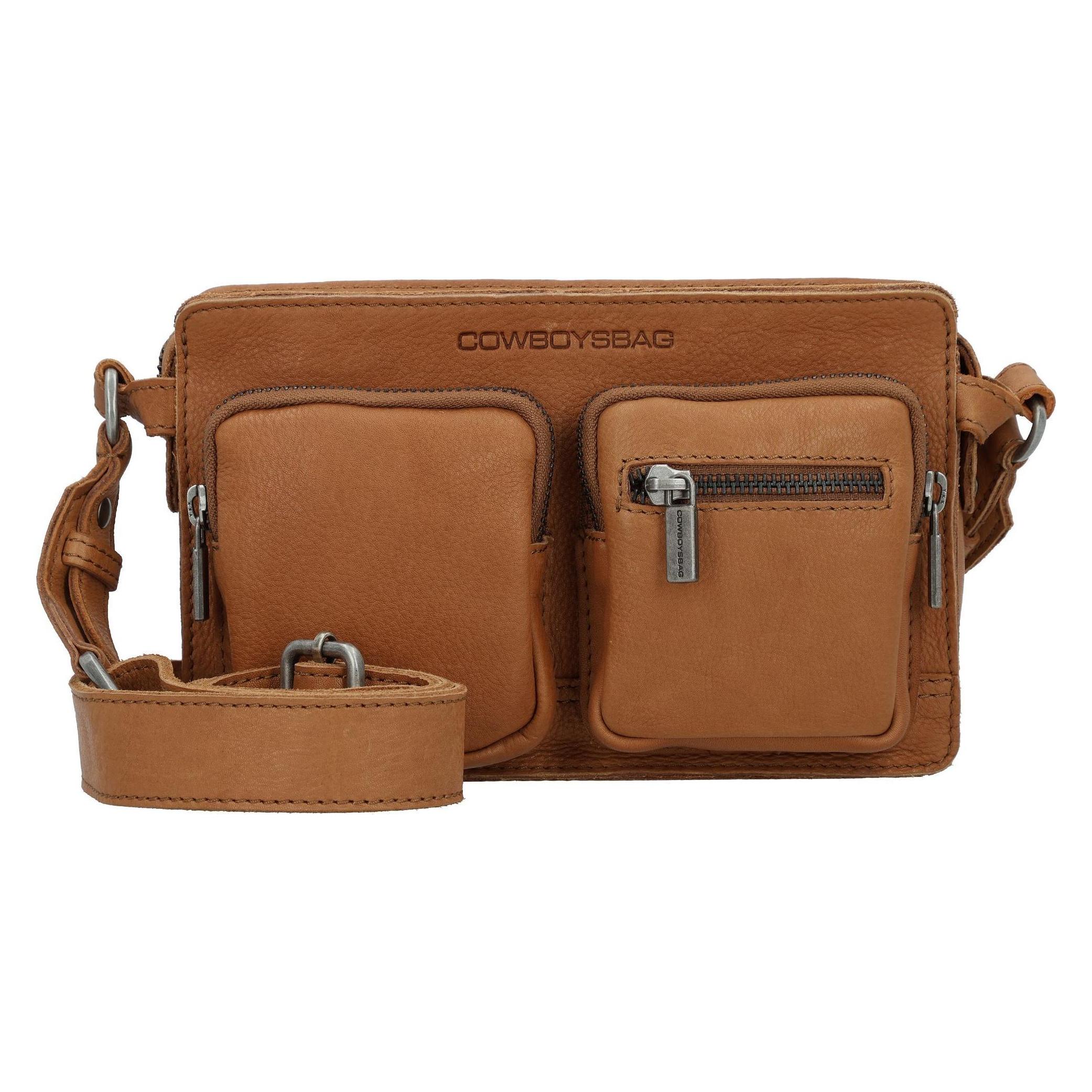 Cowboysbag, Damen, Handtasche, Merlin Umhängetasche Leder 22 Cm, Braun