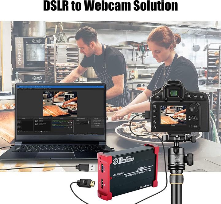 Actual product image MiraBox HDMI Game Capture Card 4K