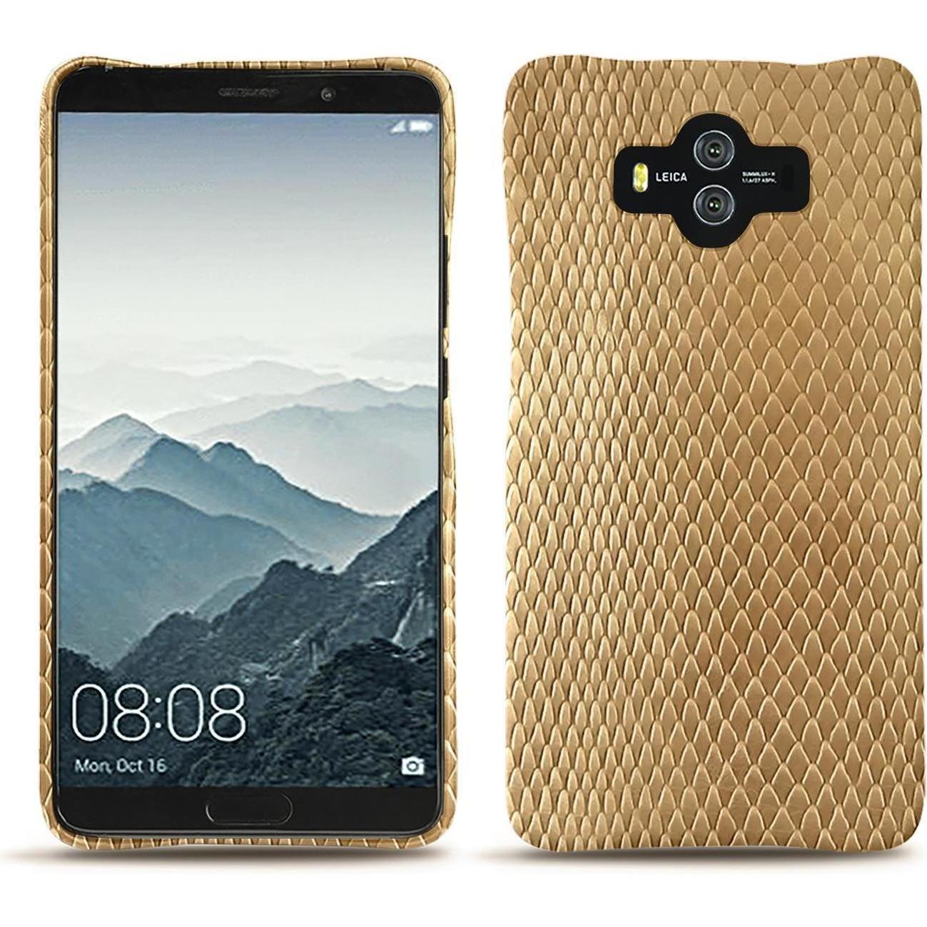 Noreve Lederschutzhülle (Huawei Mate 10), Smartphone Hülle, Beige