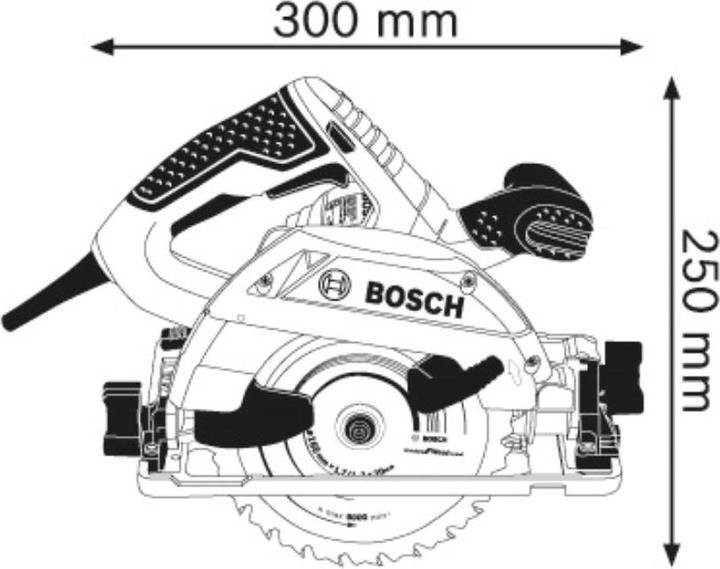 Actual product image Bosch Professional Hand-held circular saw GKS 55+ GCE, in box