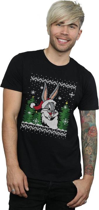 Produktbild Looney Tunes Bugs Bunny Christmas Fair Isle TShirt (M)