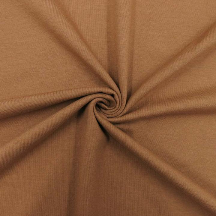 Produktbild Stoffrestposten Baumwolljersey - Café au lait - Mindestverkaufsmenge: 1 Meter