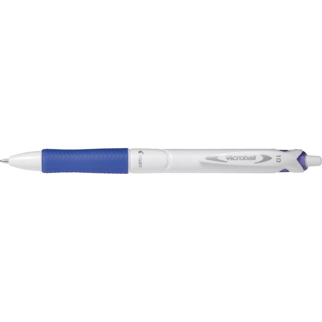 Pilot, Schreibstifte, Druckkugelschreiber ACROBALL PURE WHITE, blau (Blau, 1 x)