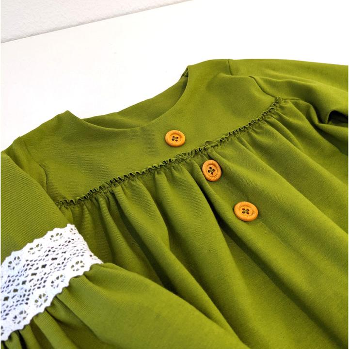 Produktbild Stoffrestposten Baumwolljersey - Olivegrün