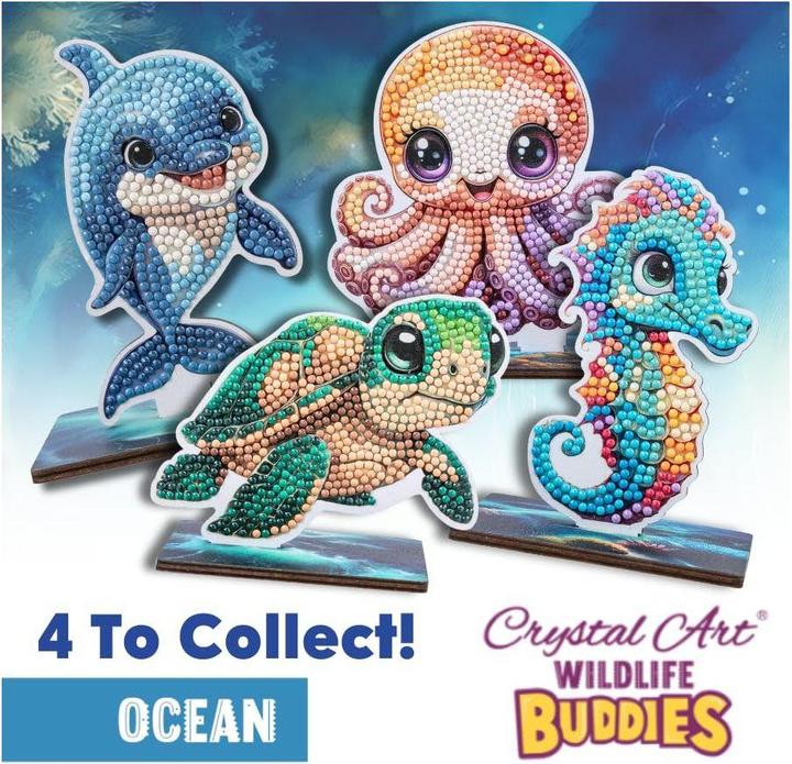 Produktbild Craft Buddy Ozean Schildkröte, Crystal Art Buddy, ca. 11x8cm