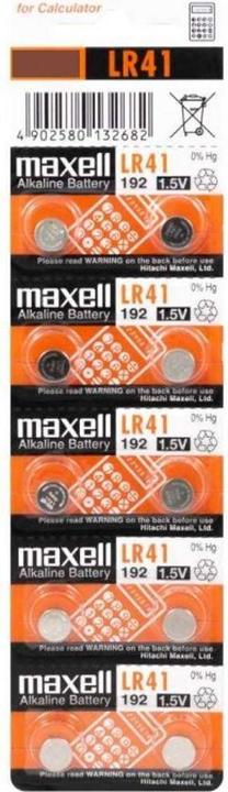 Produktbild Maxell LR41 (10 Stk., AG3 / SR41 / LR41 / SR736 / V384 / V392 / 384 / 392 / SG3 / SR41W)