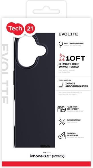 Produktbild tech21 EvoLite Case MagSafe for iPhone 17 Black (Apple iPhone 17)