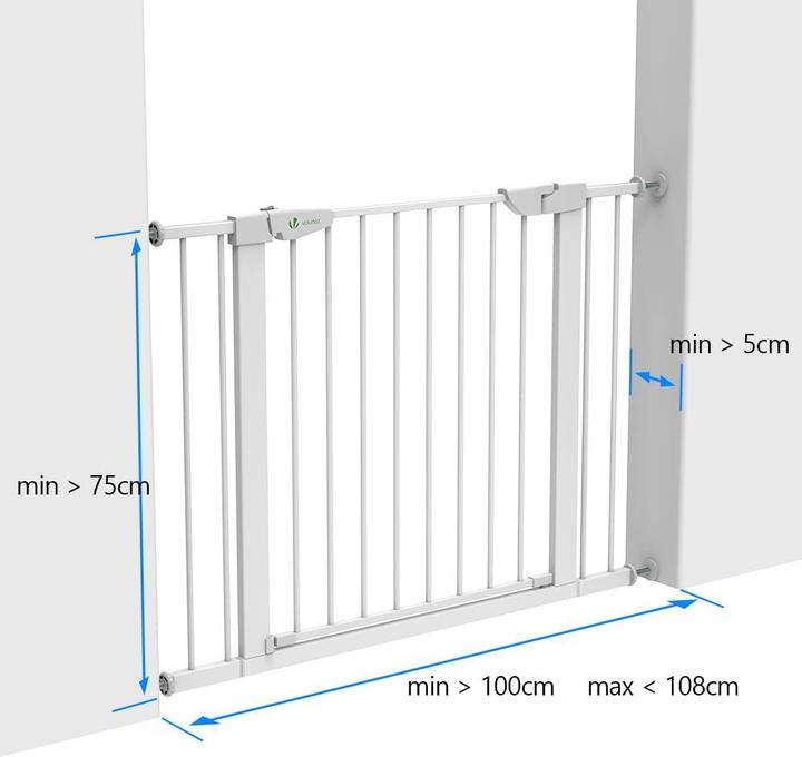 Produktbild Vounot Treppenschutzgitter (75 - 108 cm)