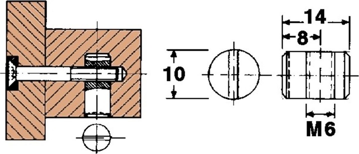 Immagine prodotto Werkstarck Dadi rotondi (M6)