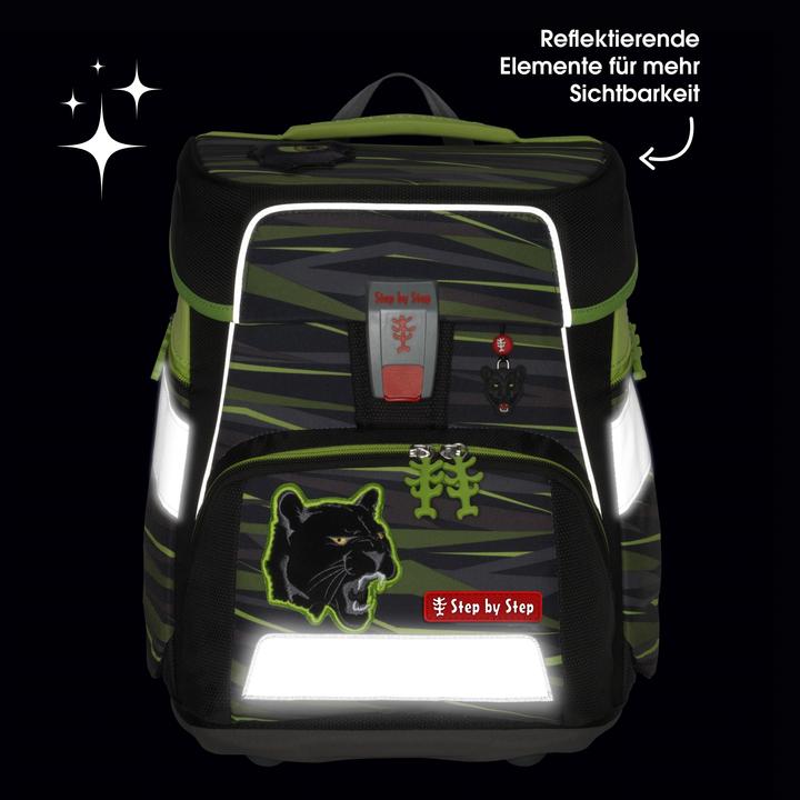 Actual product image Step by Step Schulranzen-Set SPACE „Wild Cat Chiko“, 8-tlg. (20 l)