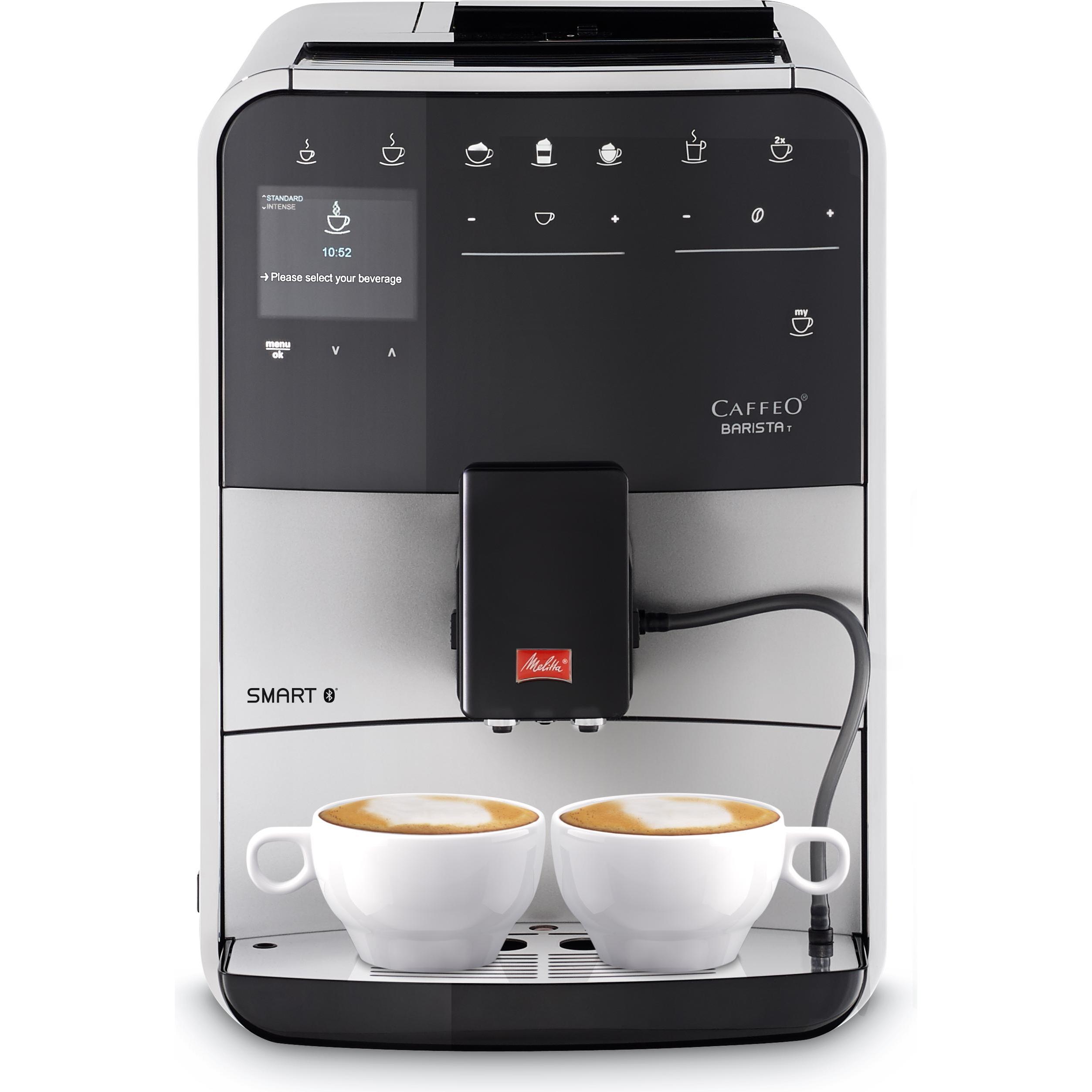 Melitta Argento/Nero Barista Smart T, Macchina Da Caffè Automatica,