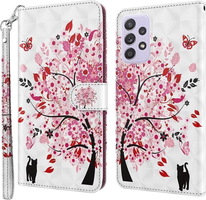 Actual product image Cover-Discount Galaxy A23 - Case glitter effect tree pink (Samsung Galaxy A23)