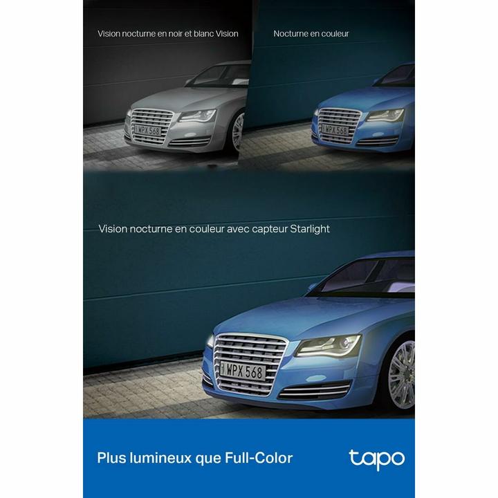 Image du produit TP-Link Tapo C520WS 4MP 360° Caméra d'extérieur MicroSD (2560 x 1440 Pixels)