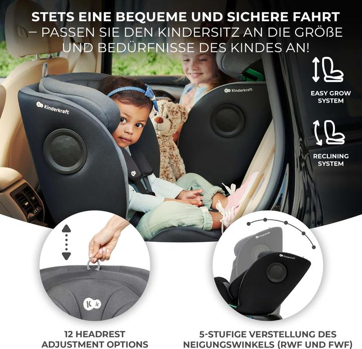 Produktbild KinderKraft Kinderautositz I-360 (Reboarder, ECE R129/i-Size Norm)