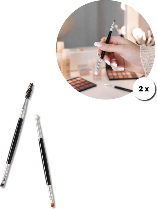 Noya Augen Make-up Set Schwarz/Silber – 4-teilig (Ombretto)