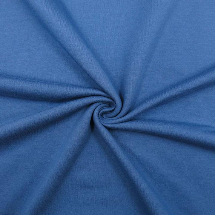 Image du produit Stoffrestposten French Terry Stoff - Dunkles Jeansblau - Mindestverkaufsmenge: 1 Meter
