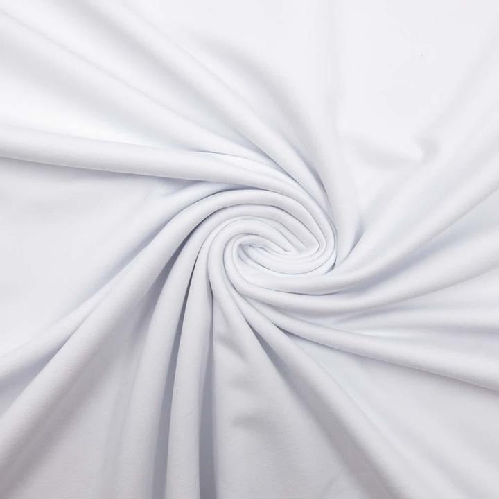 Image du produit Stoffrestposten French Terry Stoff - Schneeweiss - Mindestverkaufsmenge: 1 Meter