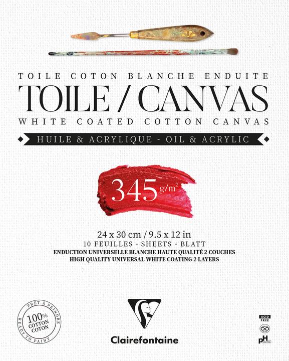 Actual product image Clairefontaine Canvas cotton Fleur