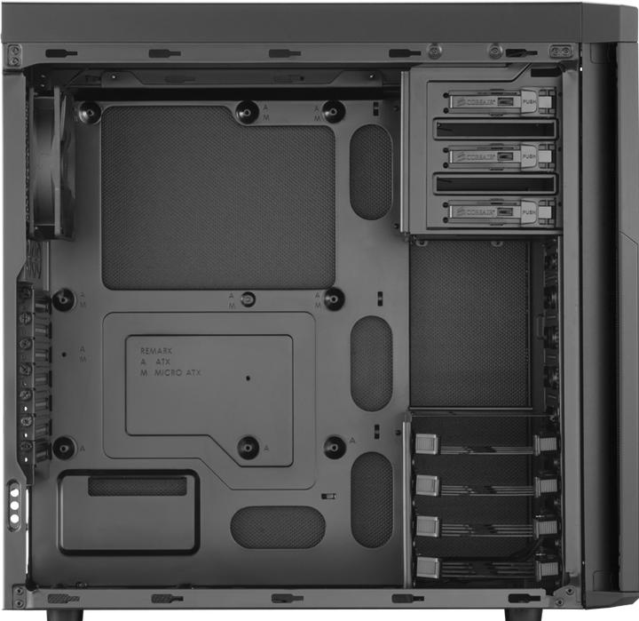 Actual product image Corsair Carbide 330R Blackout Edition (ATX, E-ATX, mATX, Mini-ITX)