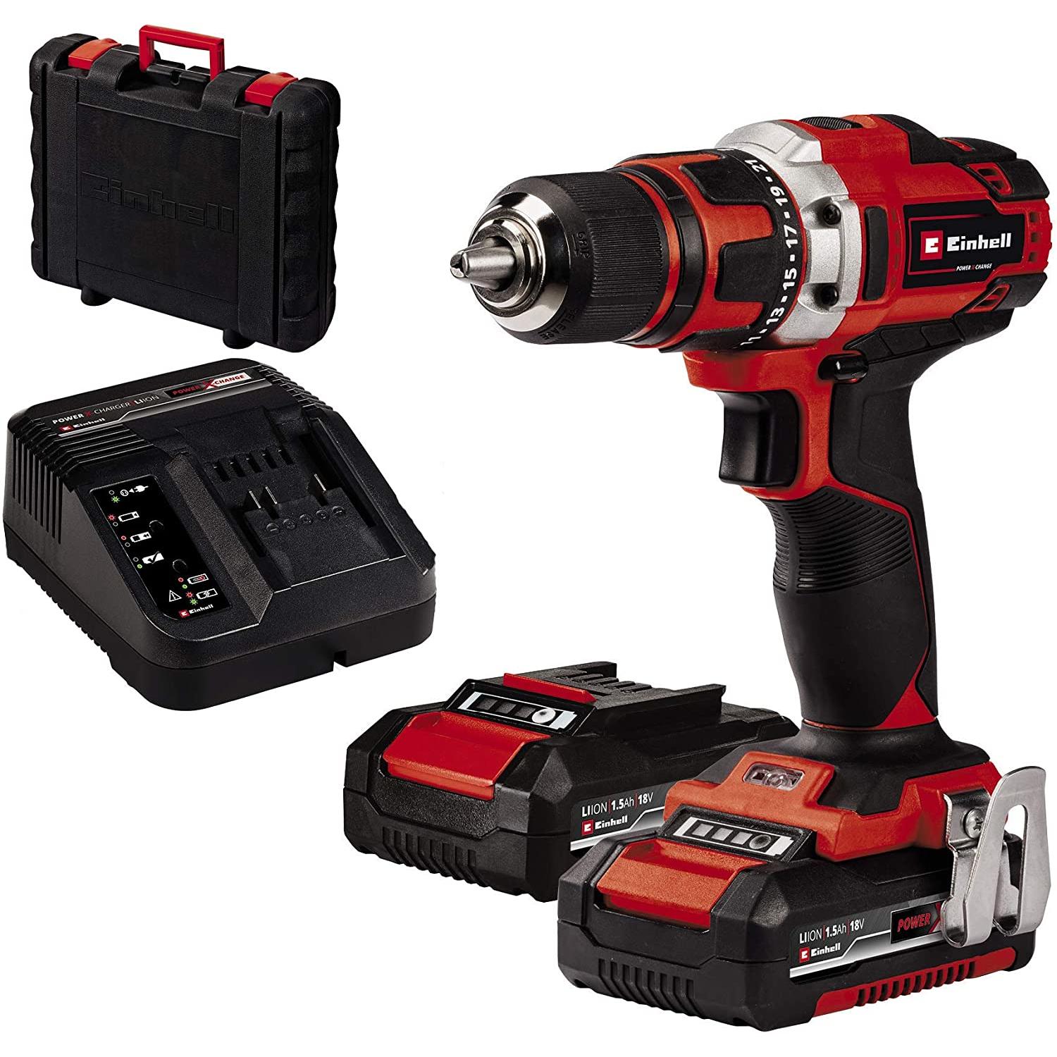 Einhell, Bohrmaschine + Akkuschrauber, TE-CD 18/40-1 Li (Akkubetrieb)