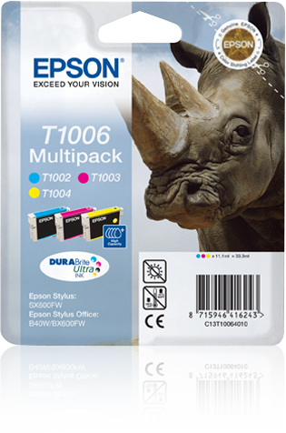 Produktbild Epson T1006 Multipack - 3er-Pack - 33.3 ml - Gelb, Cyan, Magenta (M, Y, C)