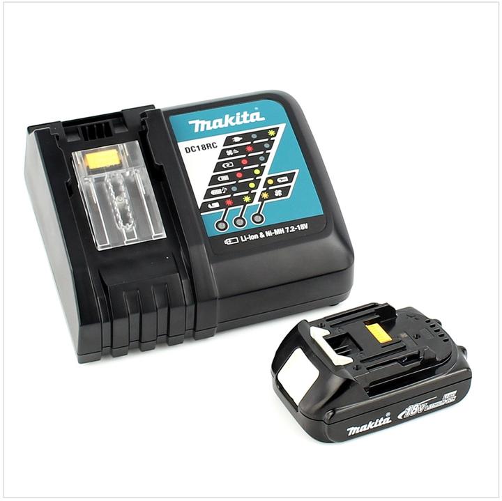 Productafbeelding Makita DCL 180 RA1 B Accu Stofzuiger 18 V Zwart + 1x Accu 2.0 Ah + Lader (Hoover)