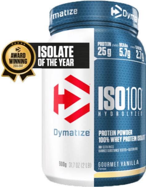 Actual product image Dymatize ISO 100 (900 g, 1x, Vanilla)