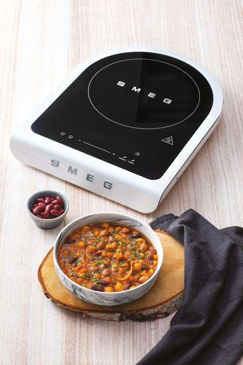 Actual product image Smeg PIC01WHMEU Table-top induction hob, white, aluminium