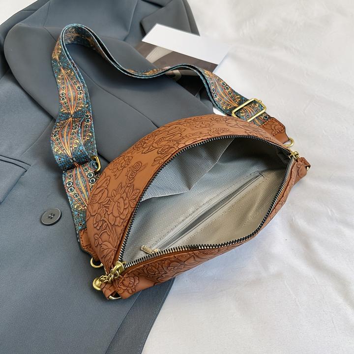 Immagine prodotto Only-Bags.Store Borsa crossbody con motivo floreale retrò ed elegante, confezione classica strutturata con fantasia