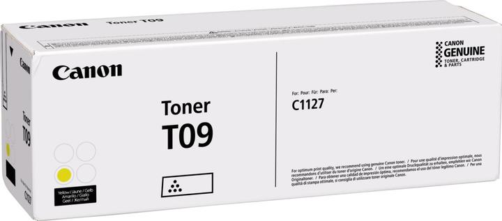 Actual product image Canon T09 - Yellow - Original - Toner cartridge - for i-SENSYS X C1127i (Y)